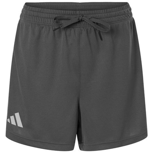 Adidas Women's Team Grey Four/White 3-Stripes 3" Shorts