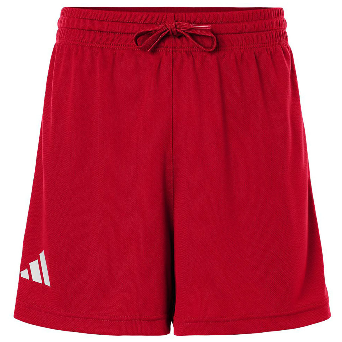 Adidas Women's Team Power Red/White 3-Stripes 3" Shorts