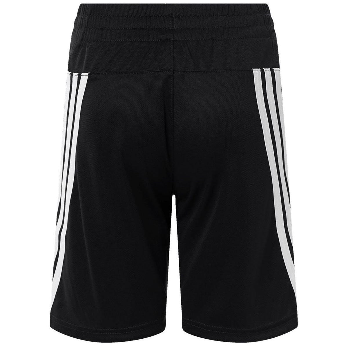 Adidas Youth Black/White 3-Stripes 7" Shorts