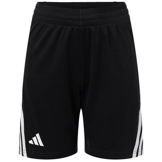 Adidas Youth Black/White 3-Stripes 7" Shorts