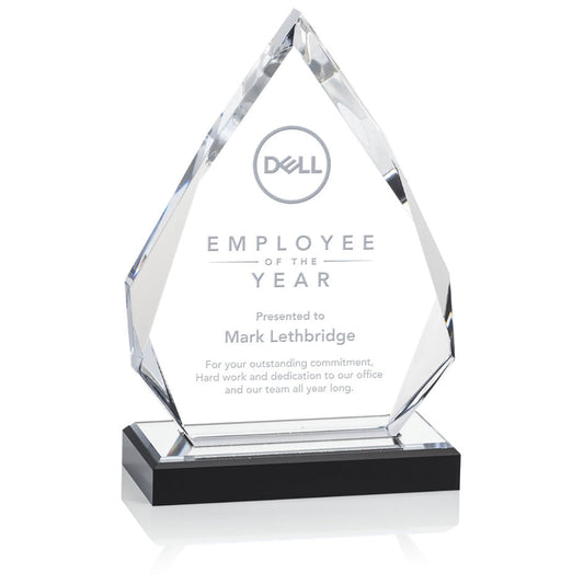 St. Regis Silver Beckenham Award 5.25" x 7.75" with Standard Base - Laser Engraved