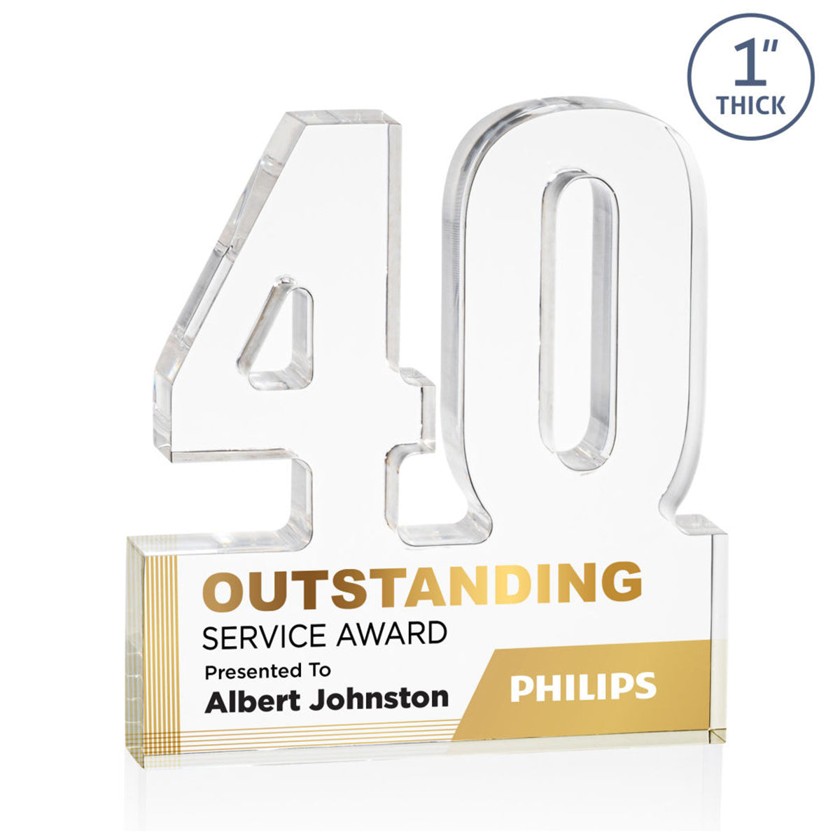 St. Regis Clear Astoria Award Number 40 - Printed