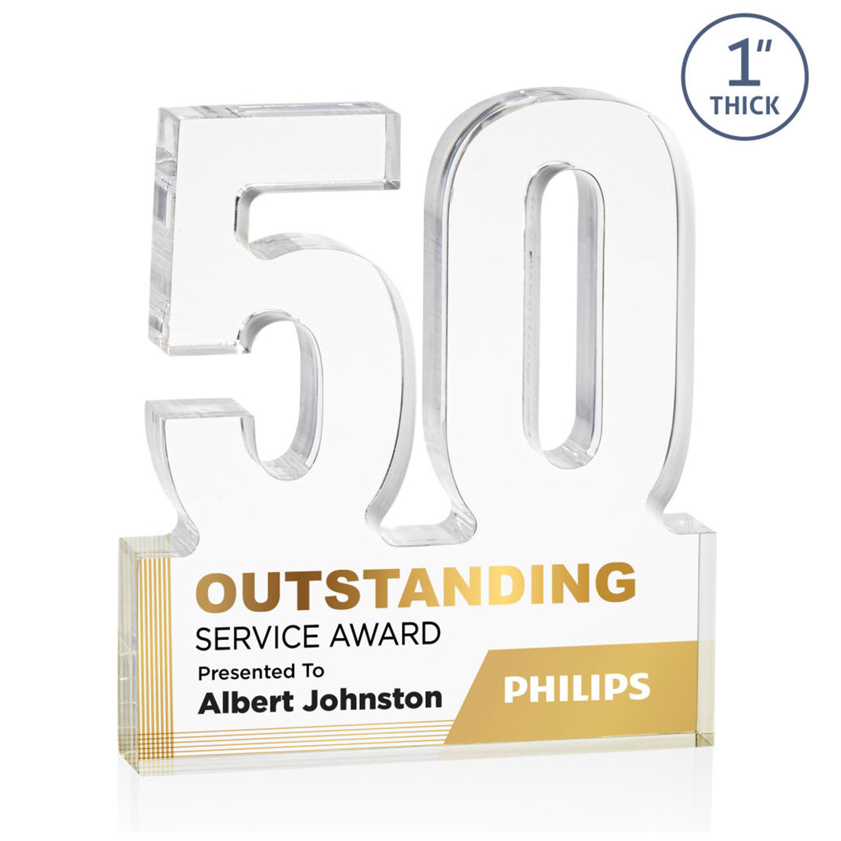 St. Regis Clear Astoria Award Number 50 - Printed