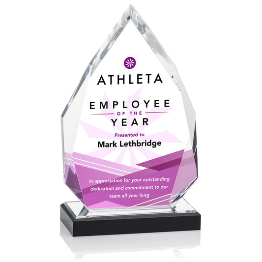 St. Regis Silver Beckenham Award 5.25" x 8.75" with Standard Base - Printed