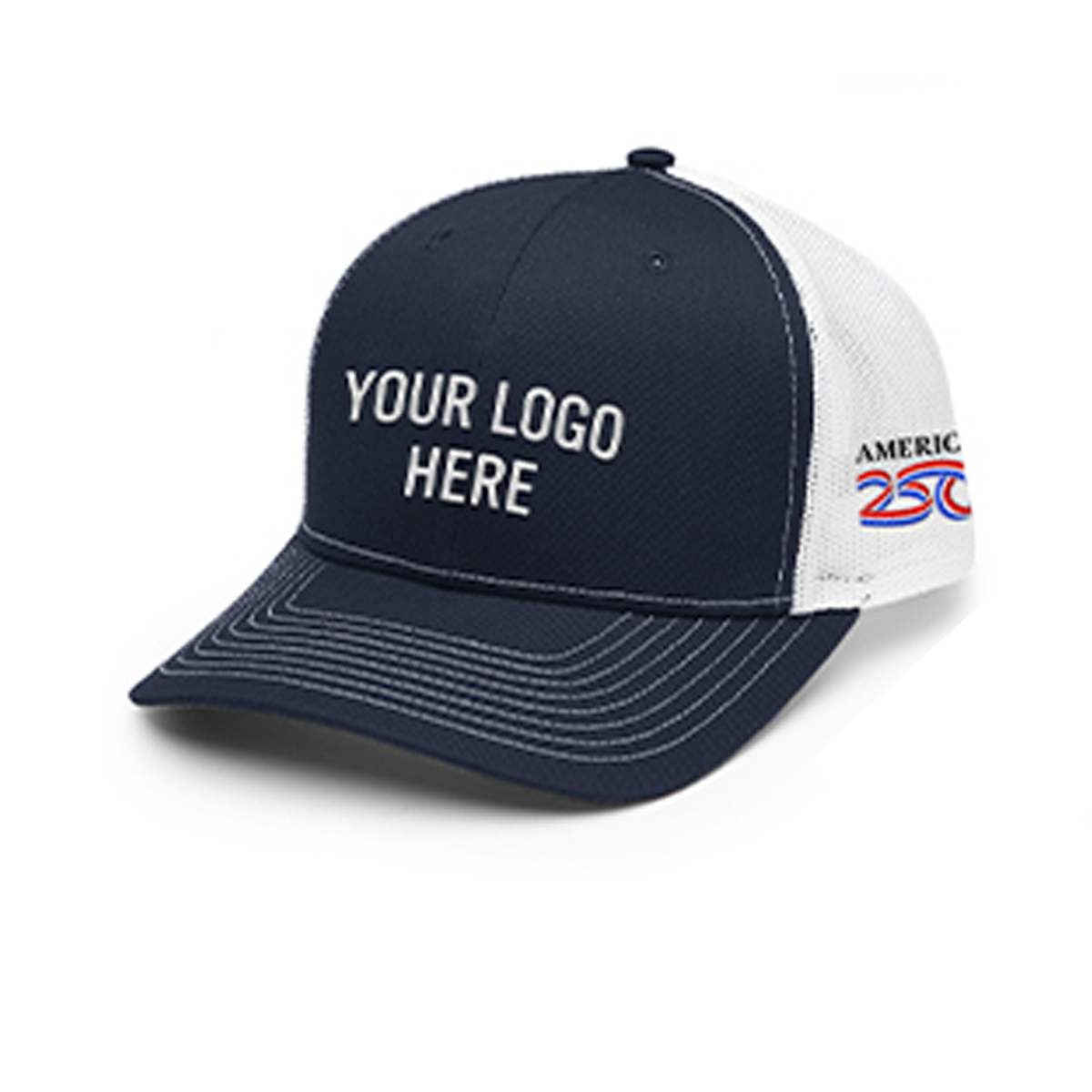 Hit America250 Navy/White The Hauler Classic Trucker