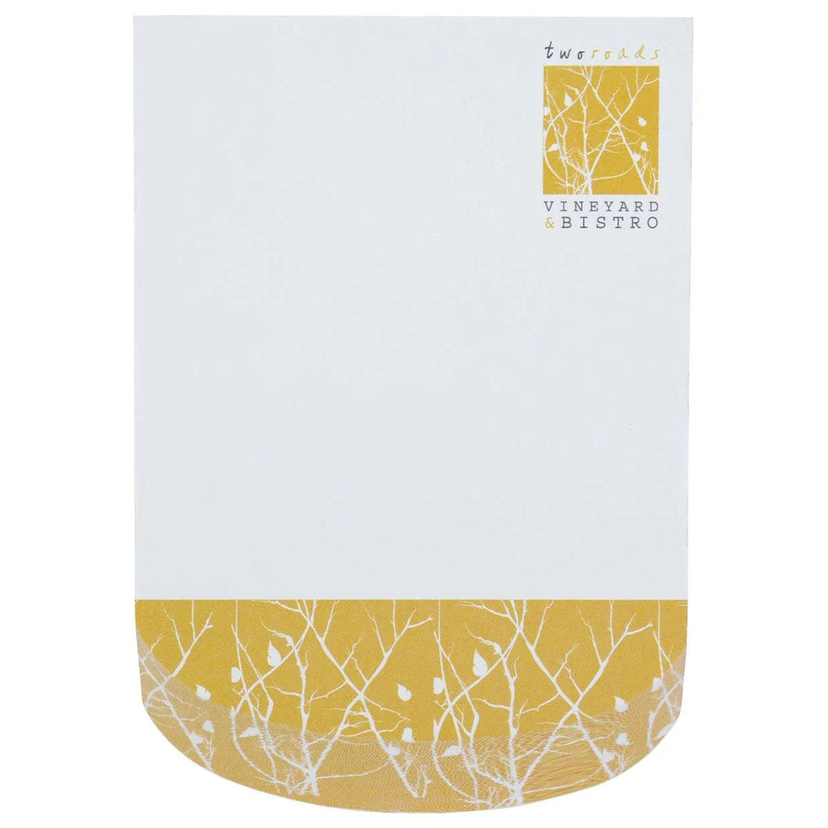 Souvenir White Sticky Note 4" x 6" Beveled Pad