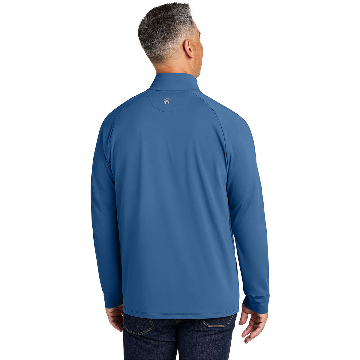 Brooks Brothers Men's Charter Blue Luxe Performance 1/4-Zip