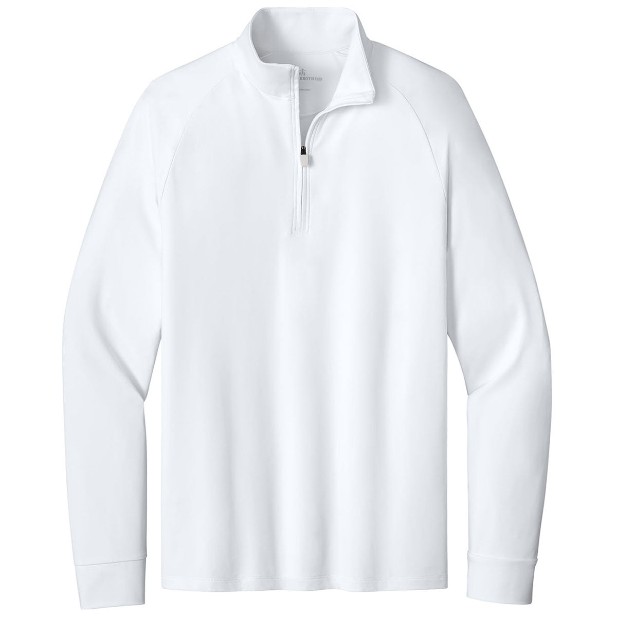 Brooks Brothers Men's White Luxe Performance 1/4-Zip