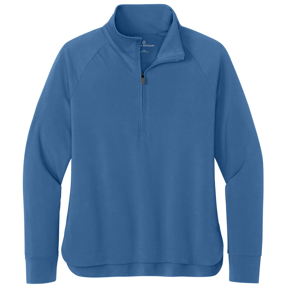 Brooks Brothers Women's Charter Blue Luxe Performance 1/4-Zip