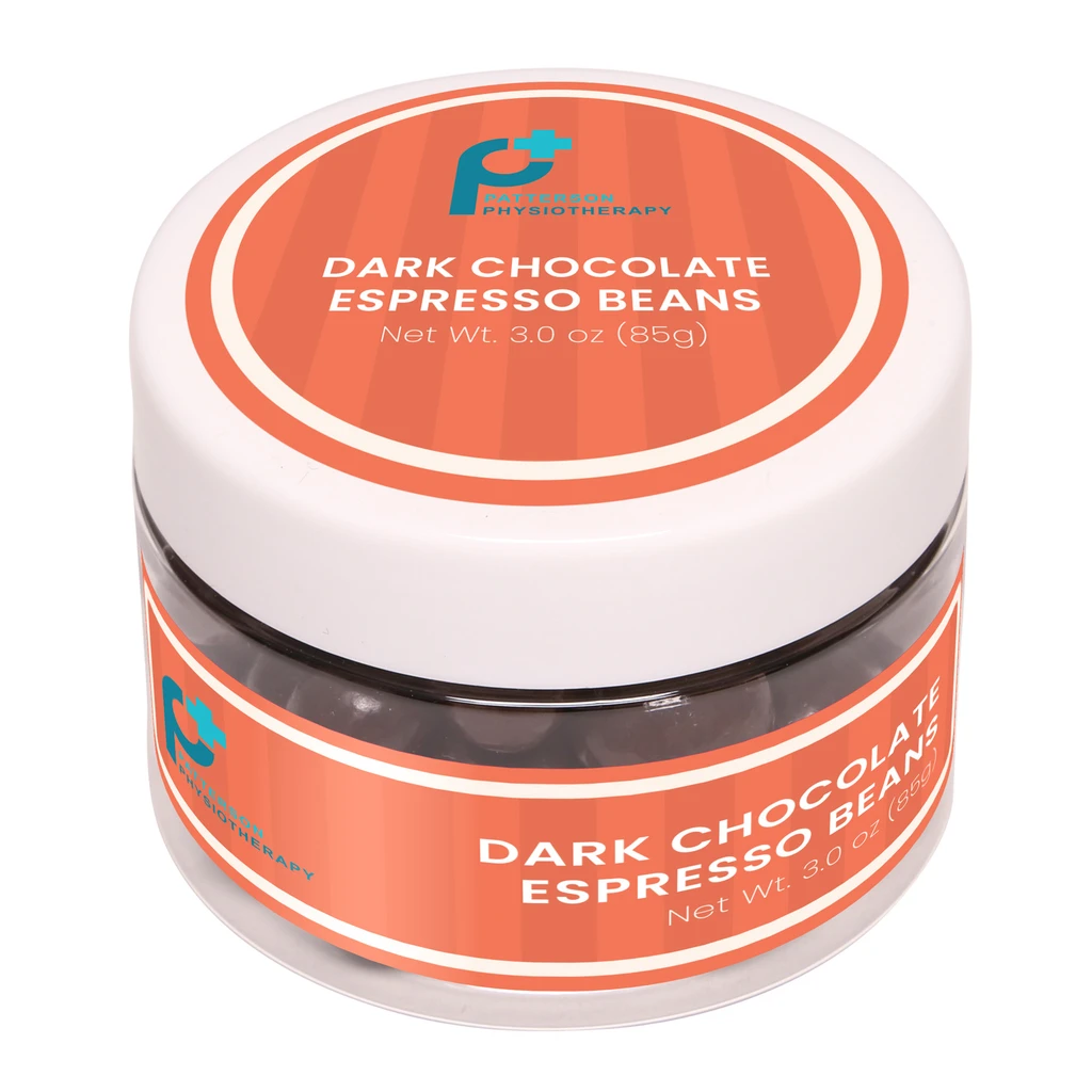 SugarSpot Clear Dark Chocolate Espresso Beans: Small Jar