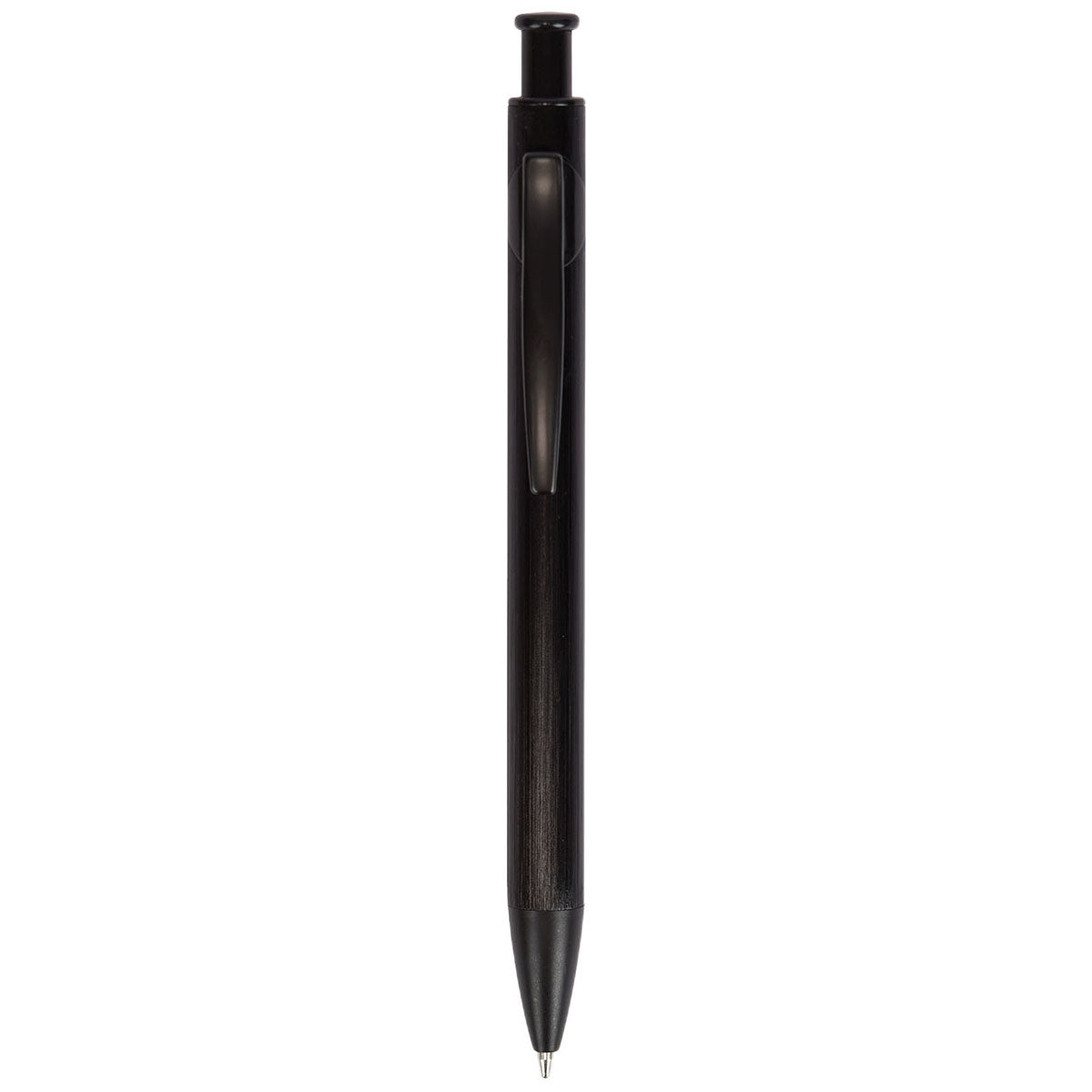 Logomark Black Illuminate Recycled Aluminum Plunge-Action Pen