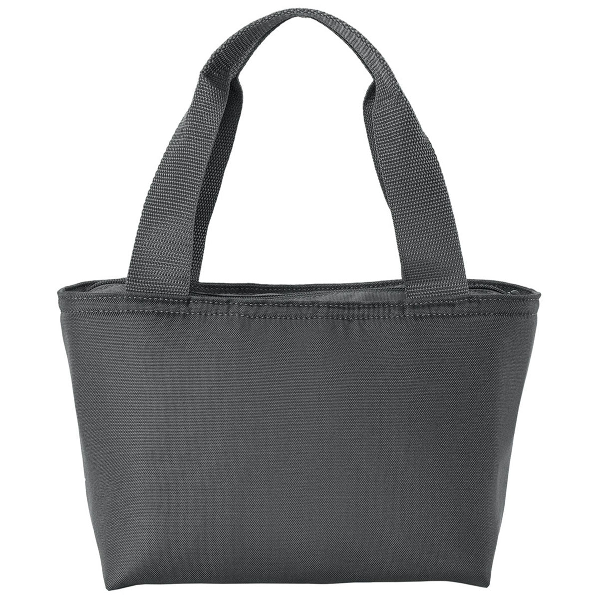 Port Authority Grey Steel Insulated Lunch Tote