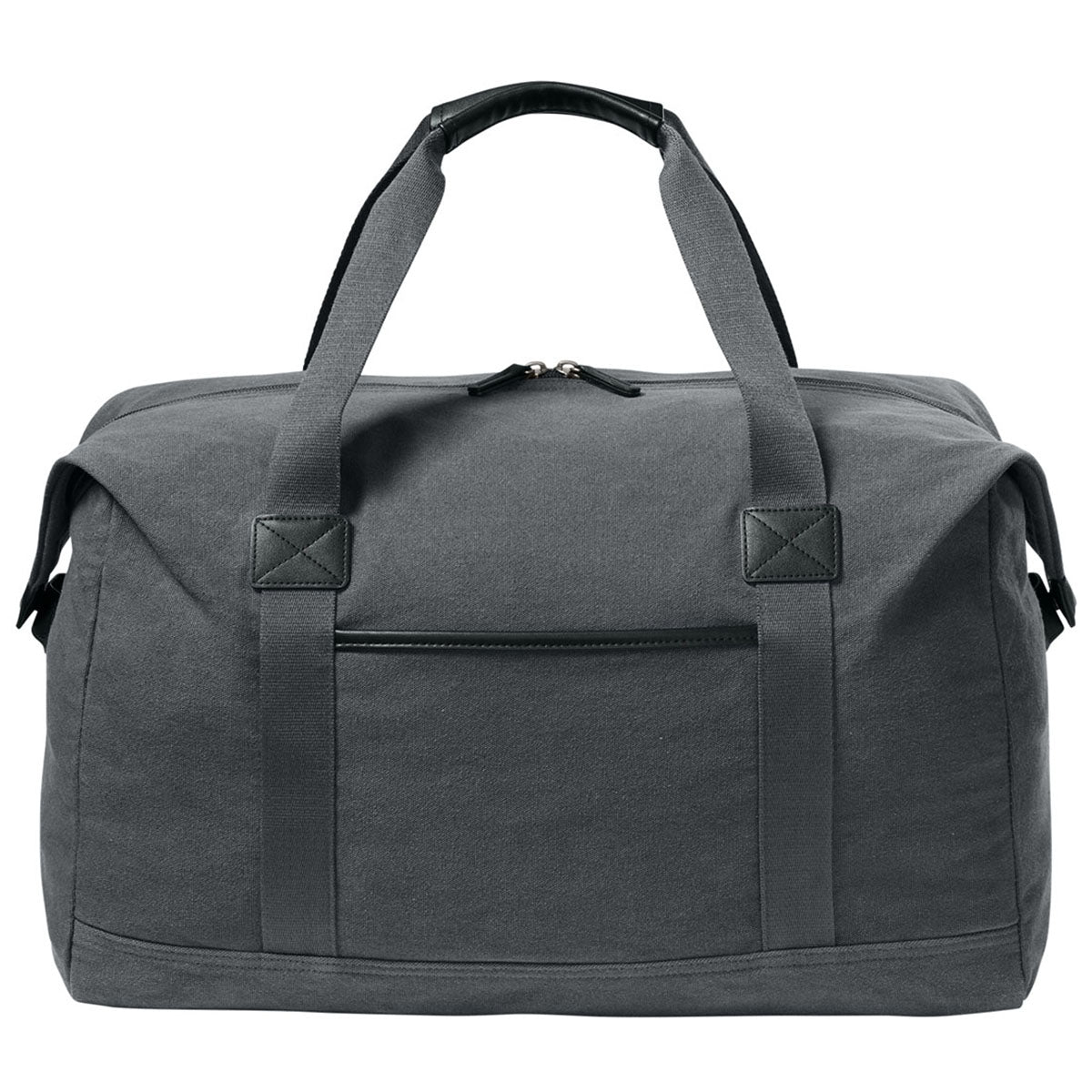 Port Authority Grey Steel Washed Canvas Duffel