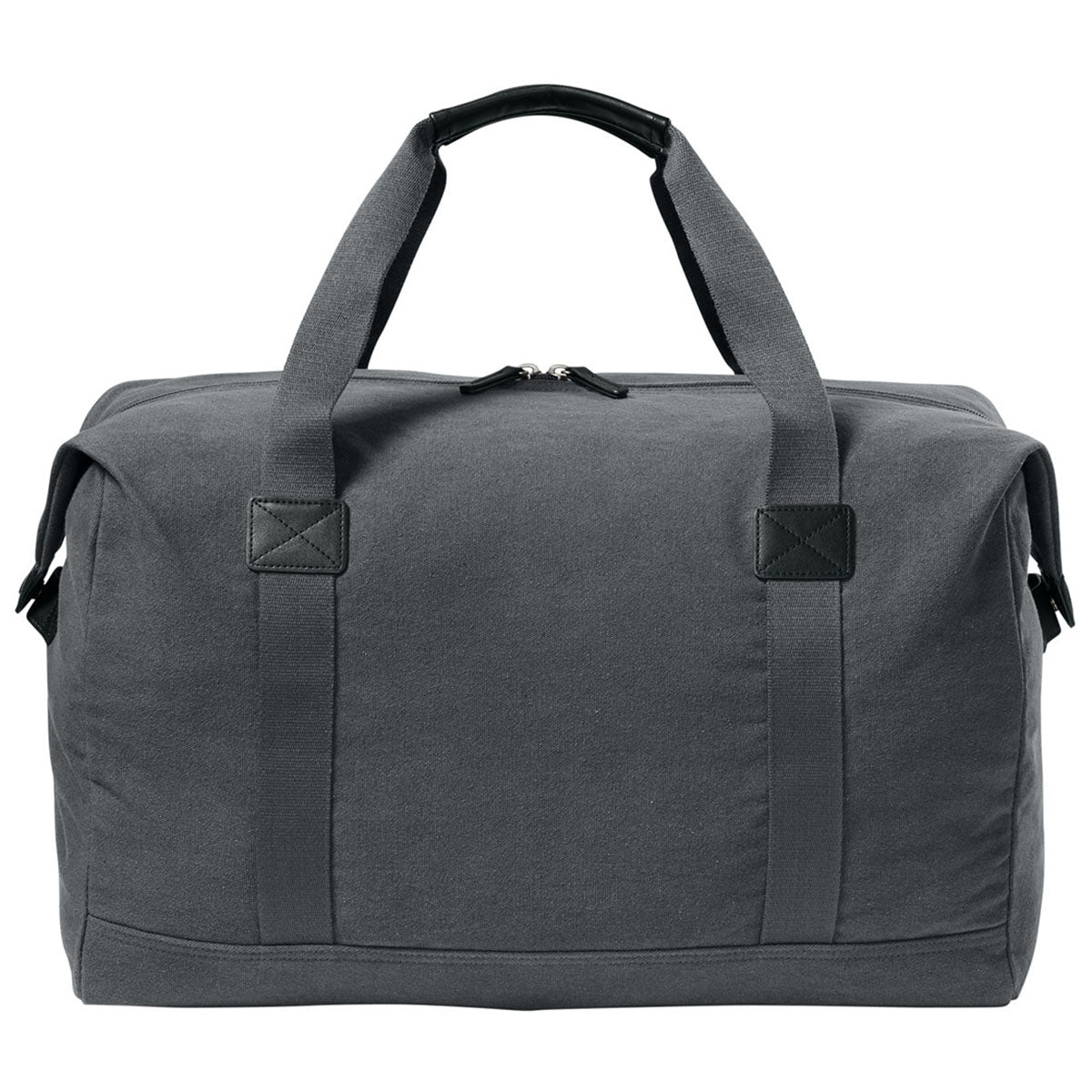 Port Authority Grey Steel Washed Canvas Duffel