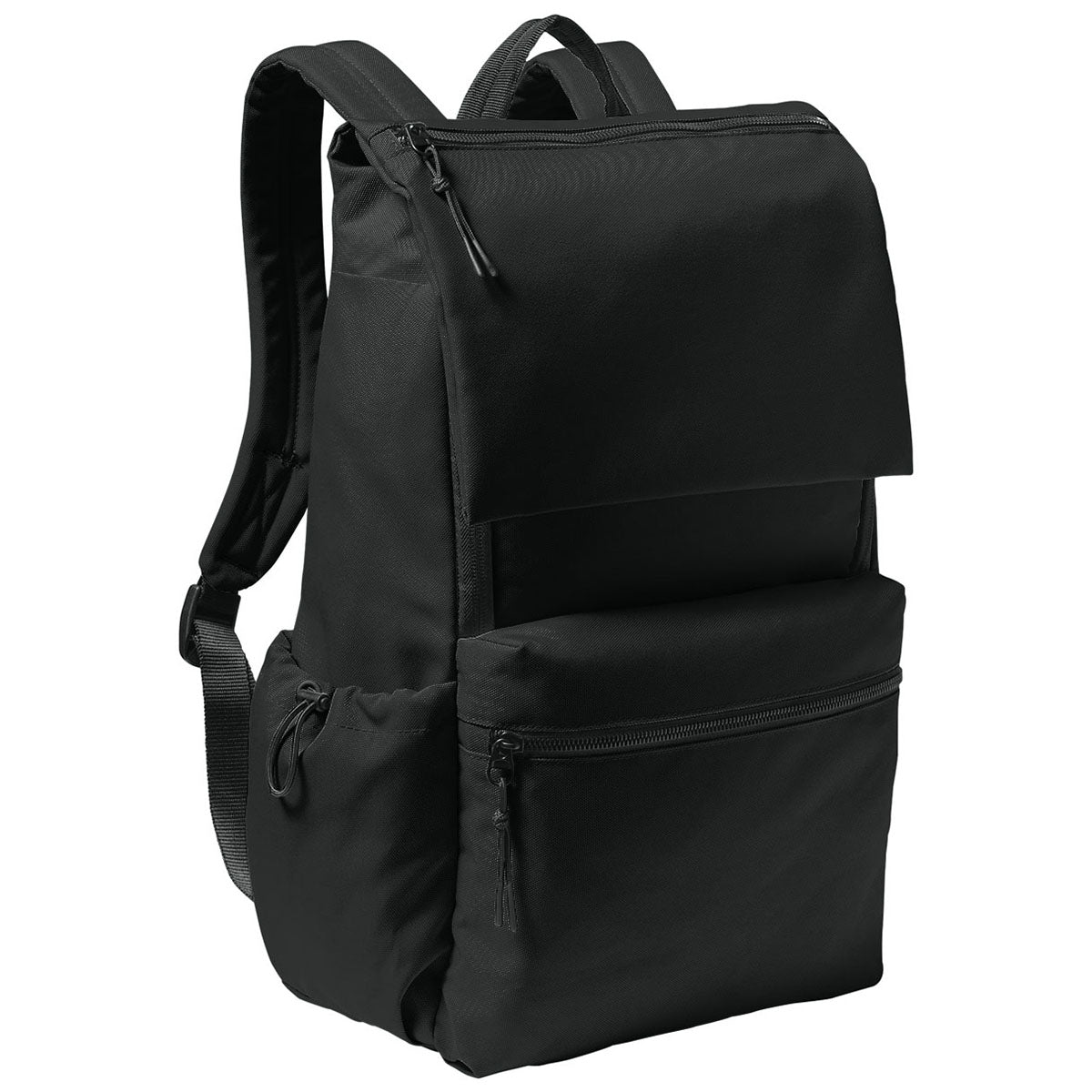 Port Authority Deep Black Matte Oxford Backpack