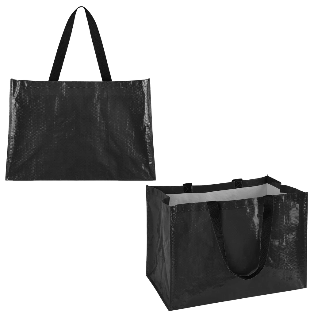 Beacon Black Epic Oversized Laminated Shopping Tote
