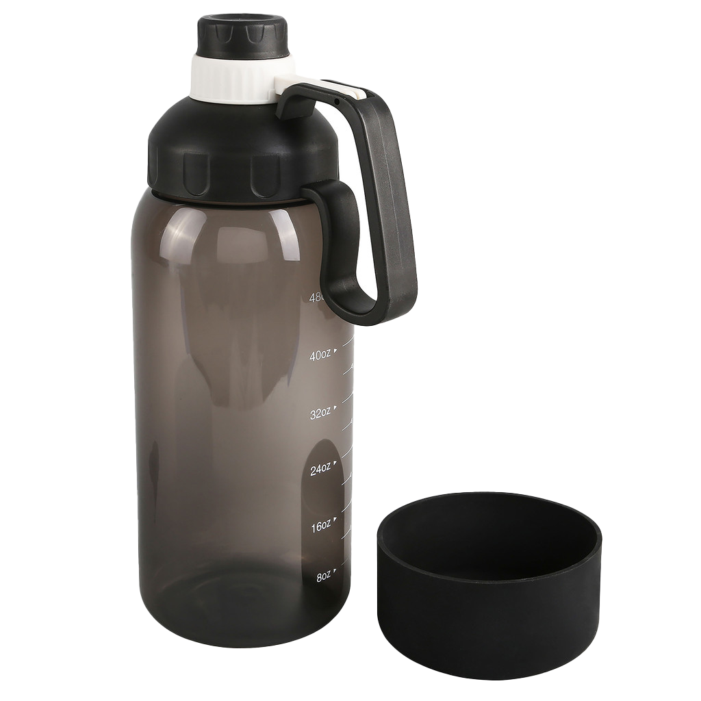 Evans Transcluent Smoke Tritan Bottle with Silicone Pet Bowl
