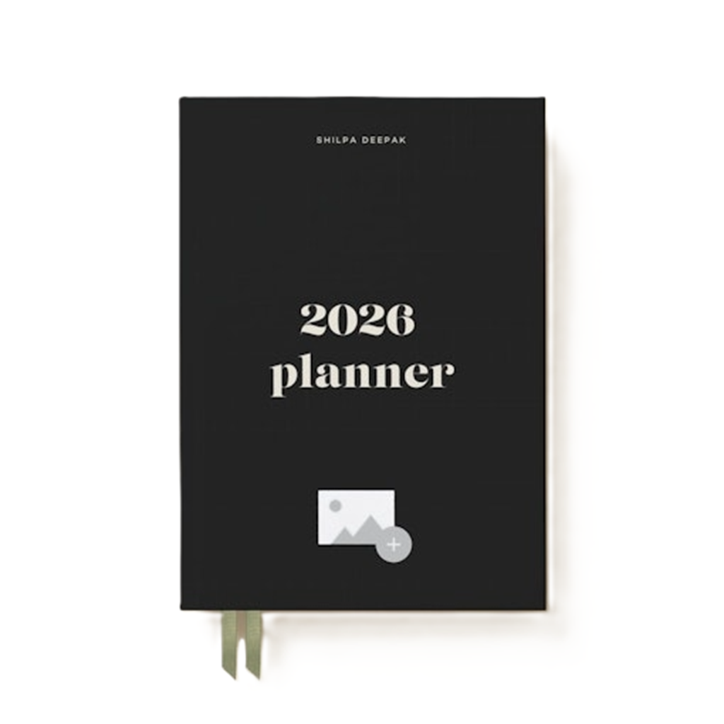 Papier Ink Black Joy Calendar Year Planner