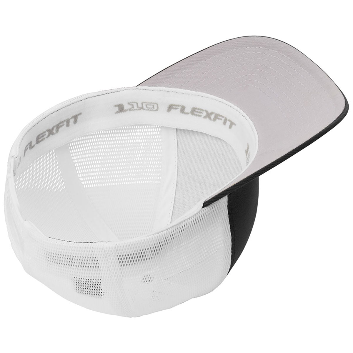 Port Authority Black/WhiteFlexfit 110 Mesh Cap
