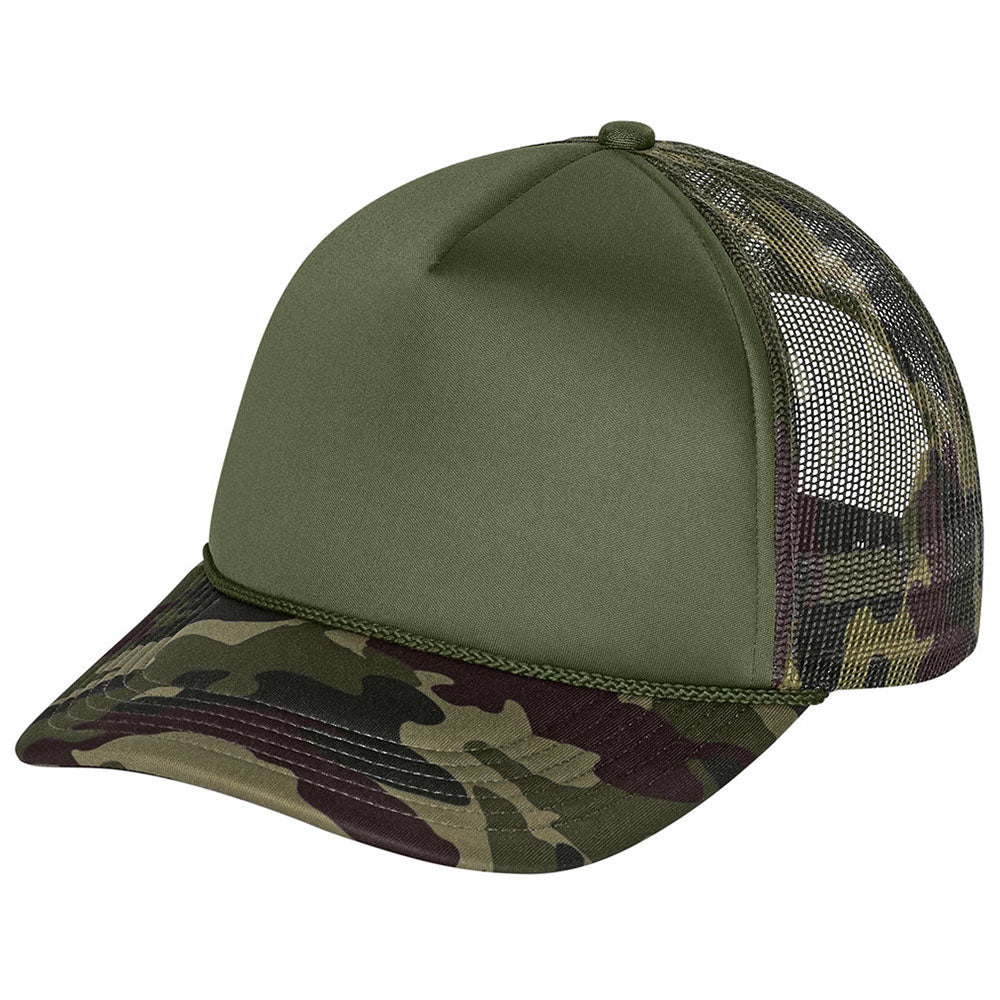 Port Authority Olive Drab Green/Camo/Camo Foam Truck'N Cap