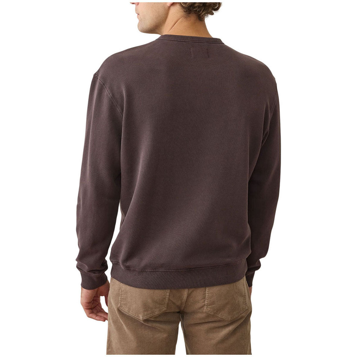 Marine Layer Men's Coffee Cloud 9 Fleece Relaxed Crewneck