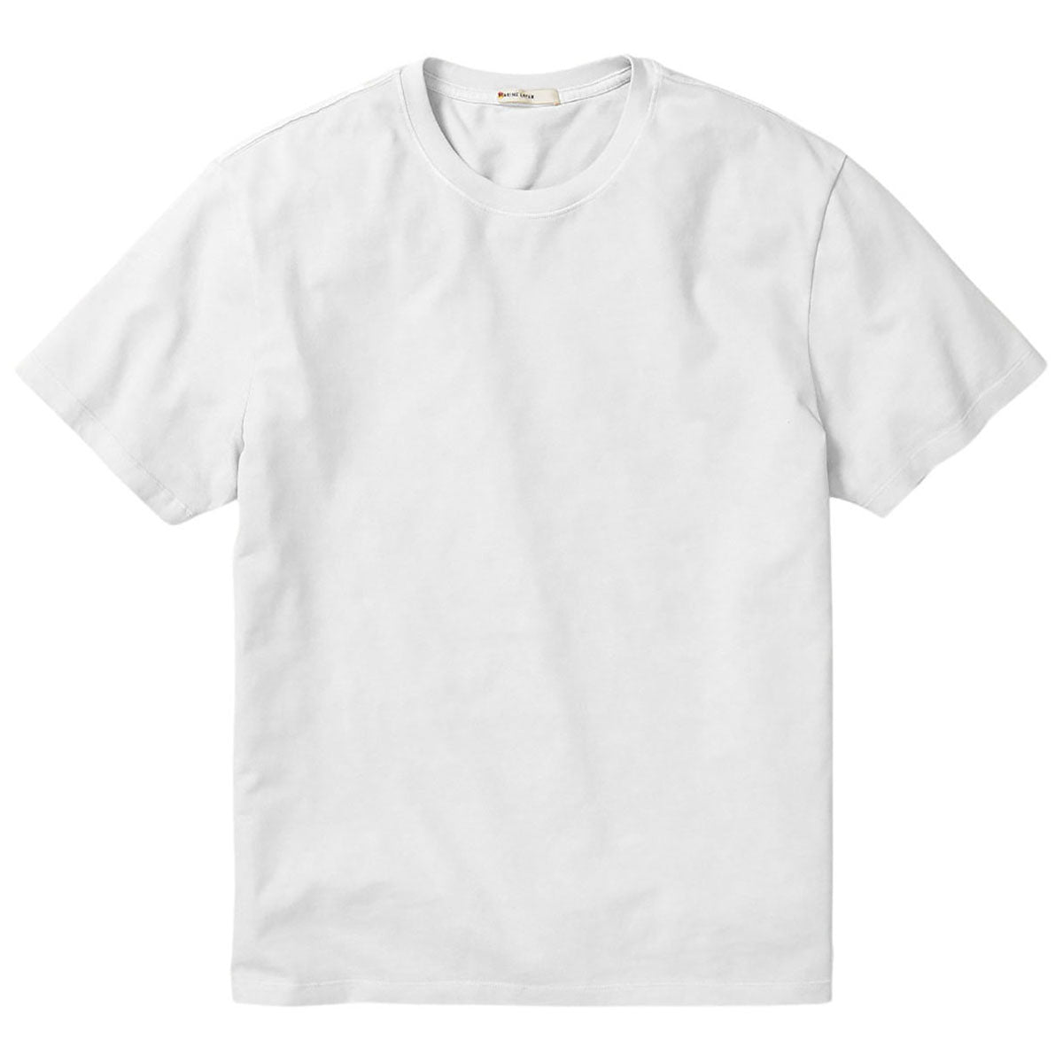 Marine Layer Men's Bright White Luxe 250 Tee