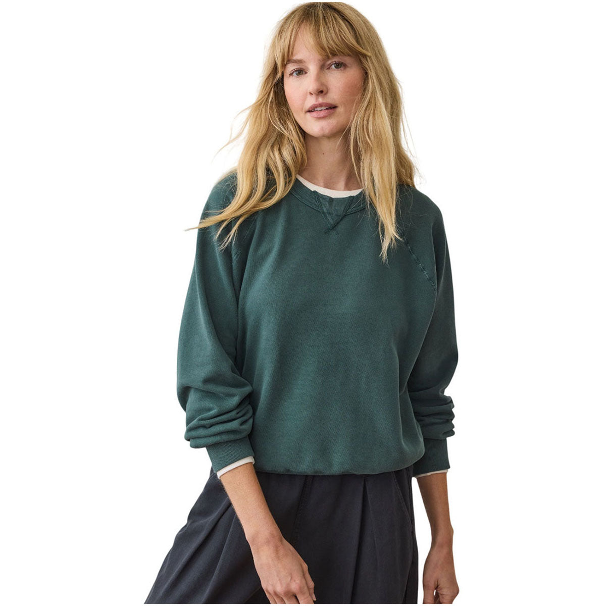 Marine Layer Women's Rainforest Cloud 9 Fleece Sweatshirt