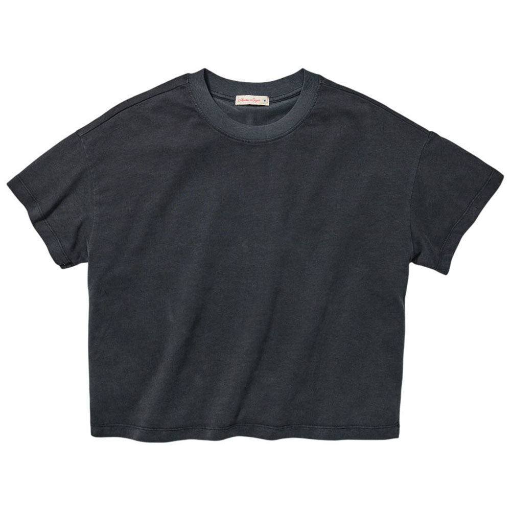 Marine Layer Women's Black Luxe Sueded Tee