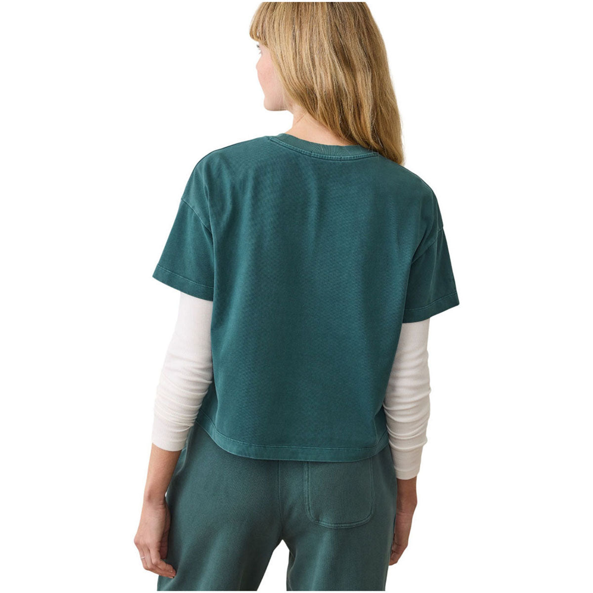 Marine Layer Women's Rain Forest Luxe Sueded Tee