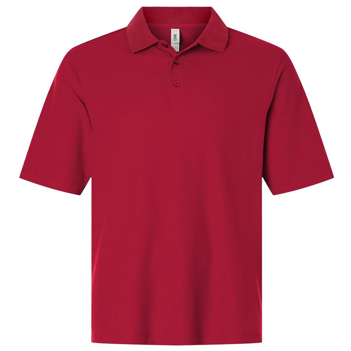 Core 365 Men's Classic Red Resolve CVC Performance Pique Polo