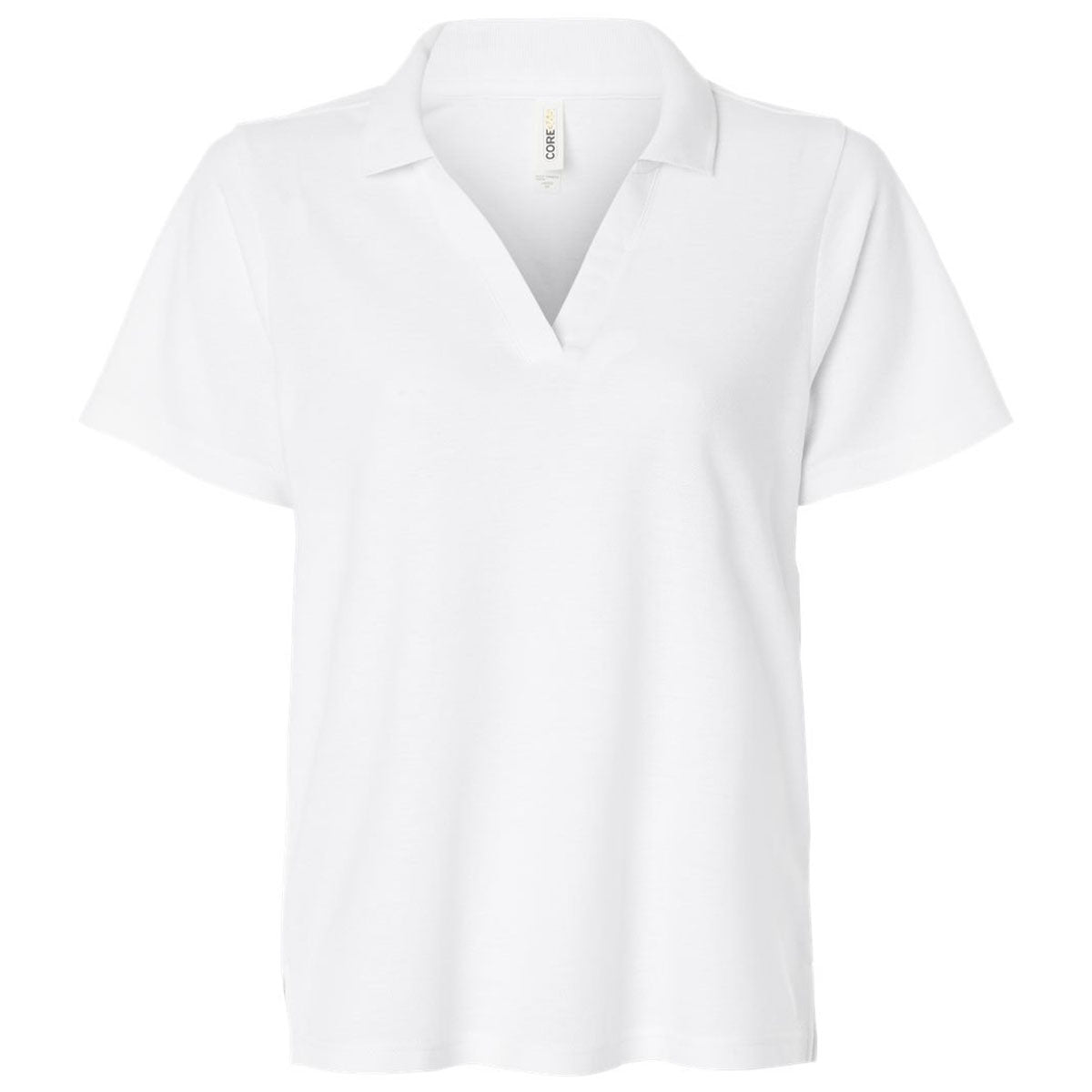 Core 365 Women's White Resolve CVC Performance Pique Polo