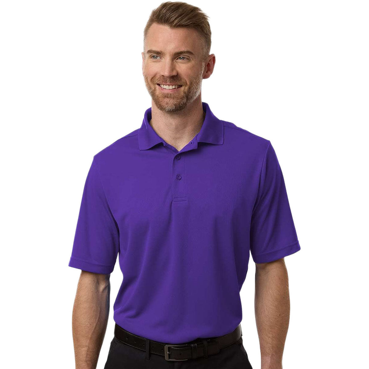 Core 365 Men's Campus Purple Nova Performance Pique Polo