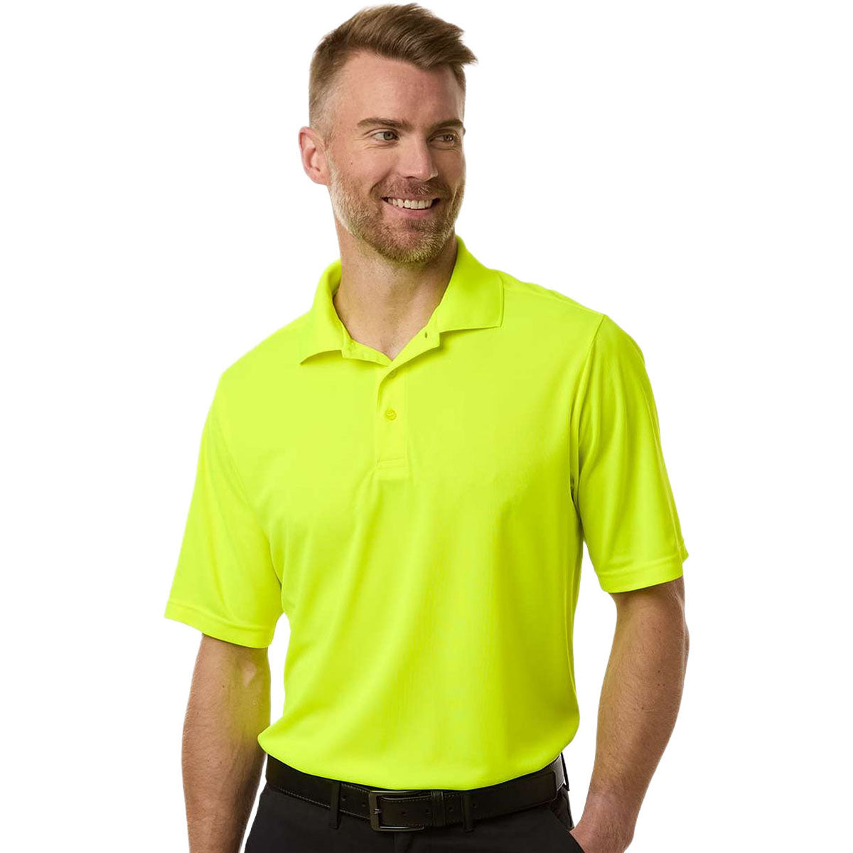 Core 365 Men's Safety Yellow Nova Performance Pique Polo