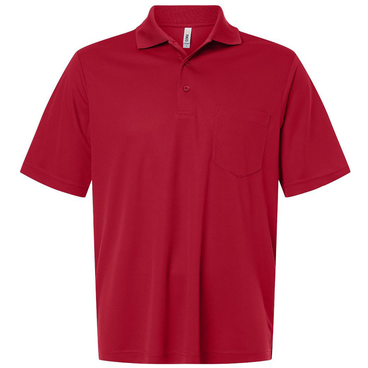 Core 365 Men's Classic Red Nova Performance Pique Pocket Polo