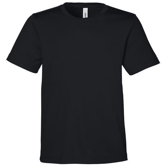 Core 365 Youth Black Capital Performance T-Shirt