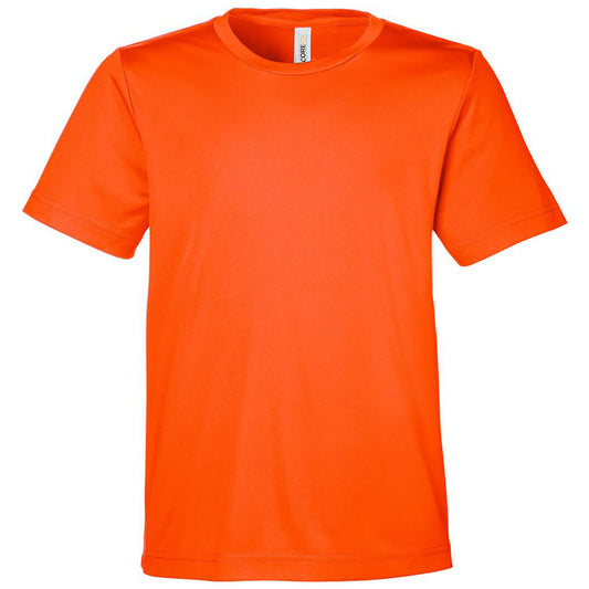 Core 365 Youth Campus Orange Capital Performance T-Shirt
