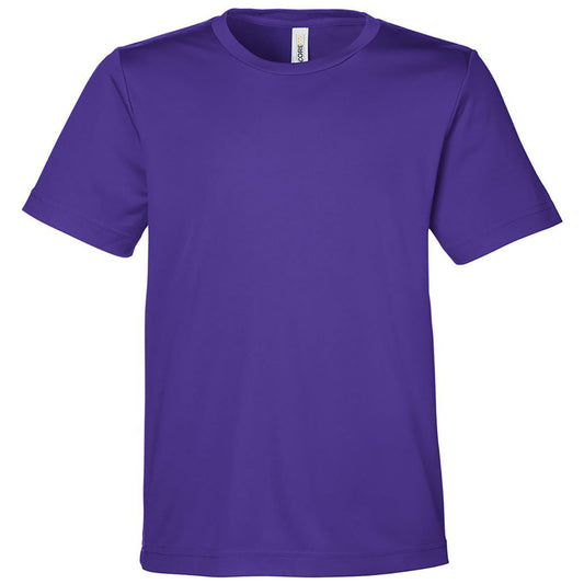 Core 365 Youth Campus Purple Capital Performance T-Shirt