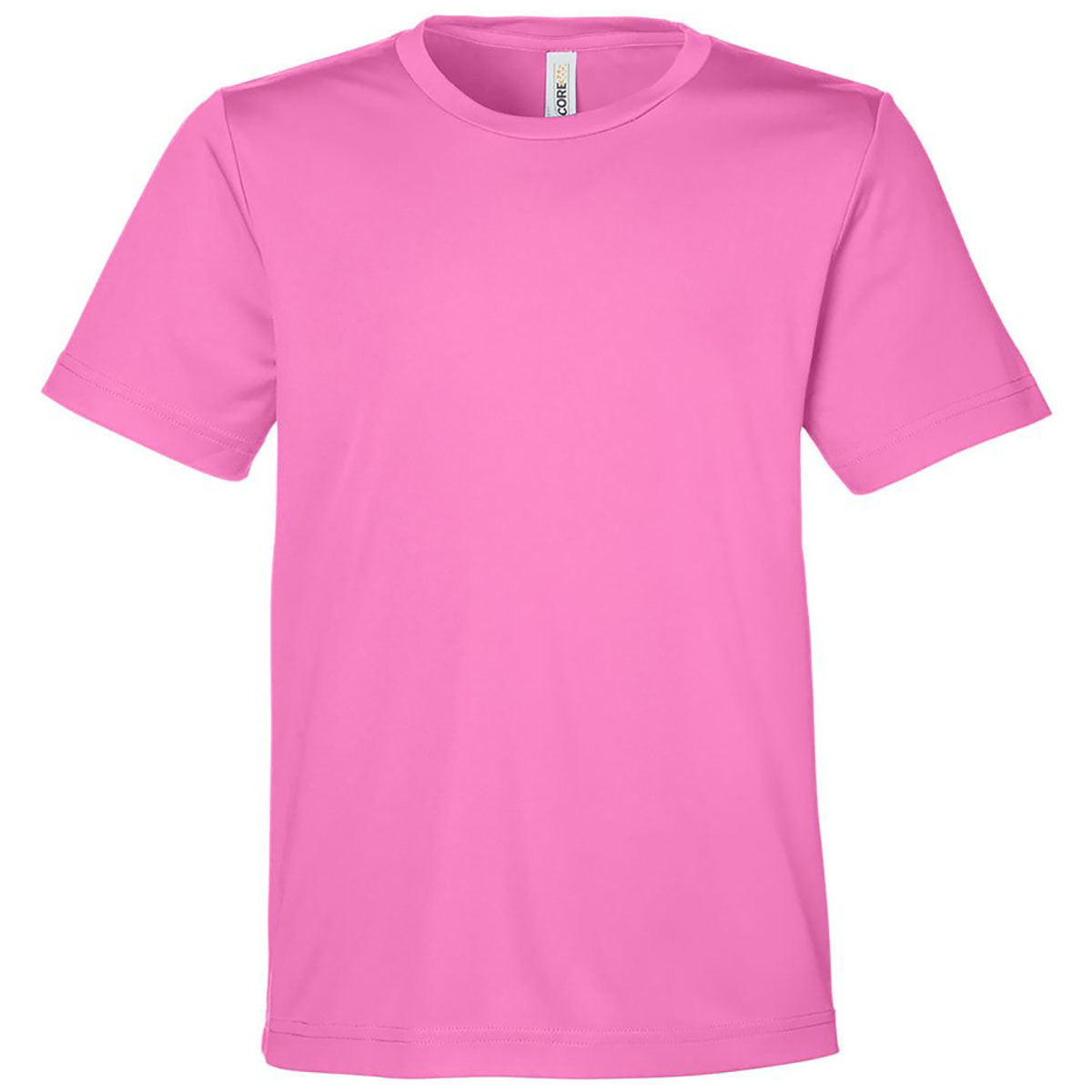 Core 365 Youth Charity Pink Capital Performance T-Shirt