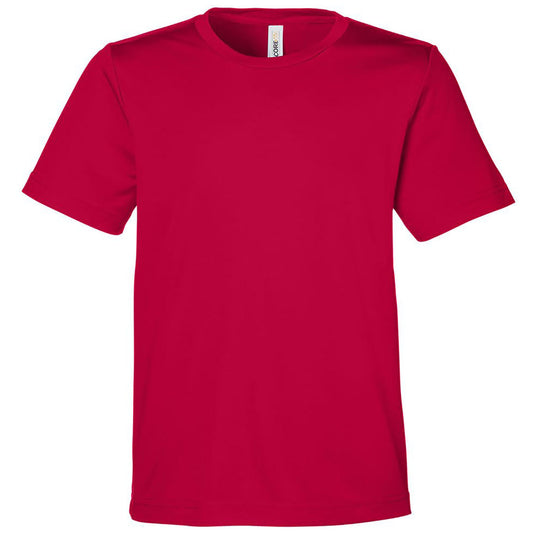 Core 365 Youth Classic Red Capital Performance T-Shirt