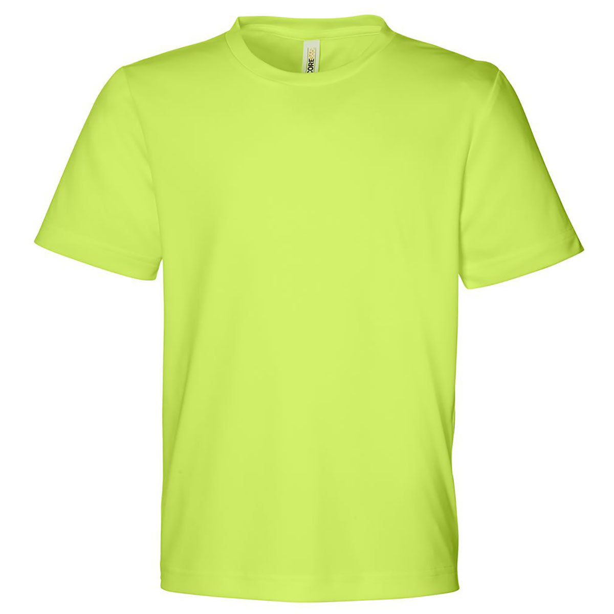 Core 365 Youth Safety Yellow Capital Performance T-Shirt