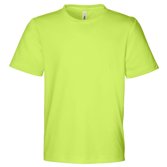 Core 365 Youth Safety Yellow Capital Performance T-Shirt