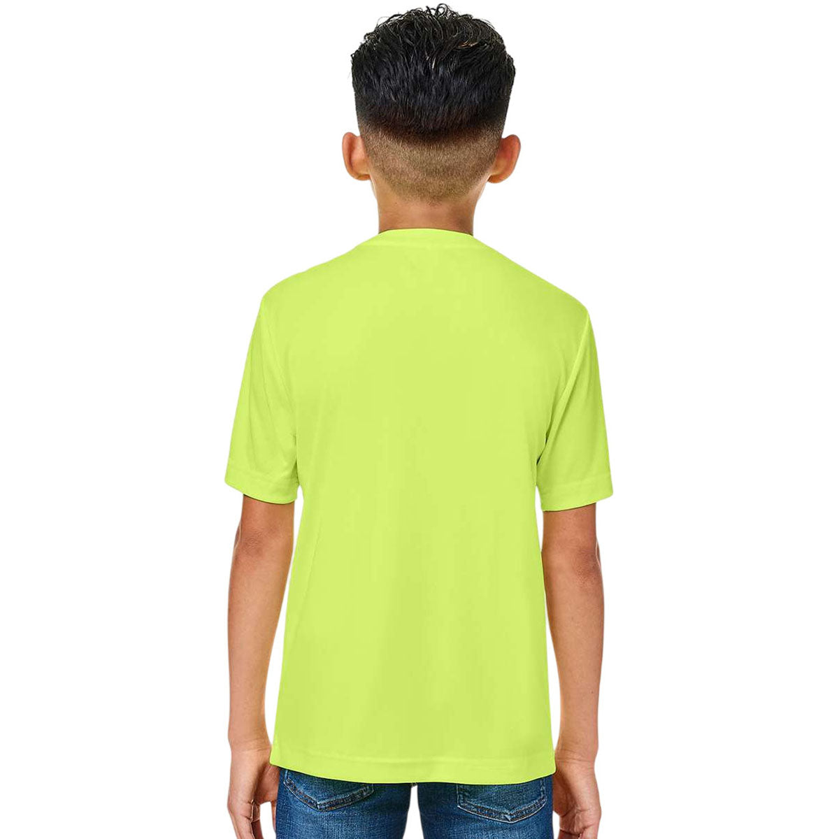 Core 365 Youth Safety Yellow Capital Performance T-Shirt