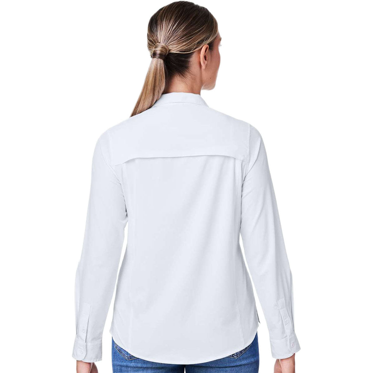 Core 365 Women's White Ultra UVP Long Sleeve Marina Shirt