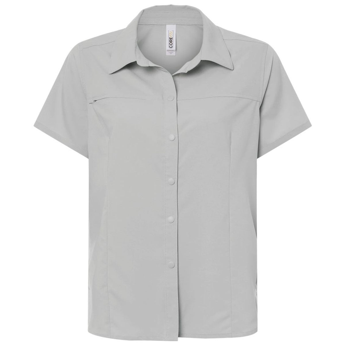Core 365 Women's Platinum UltraUVP Shoreline Short Sleeve Staff Shirt