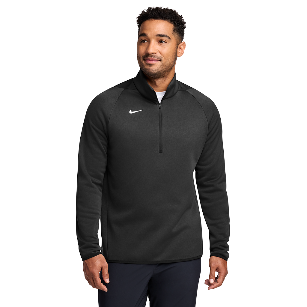 Nike Men's Team Black Therma-FIT 1/4-Zip Fleece