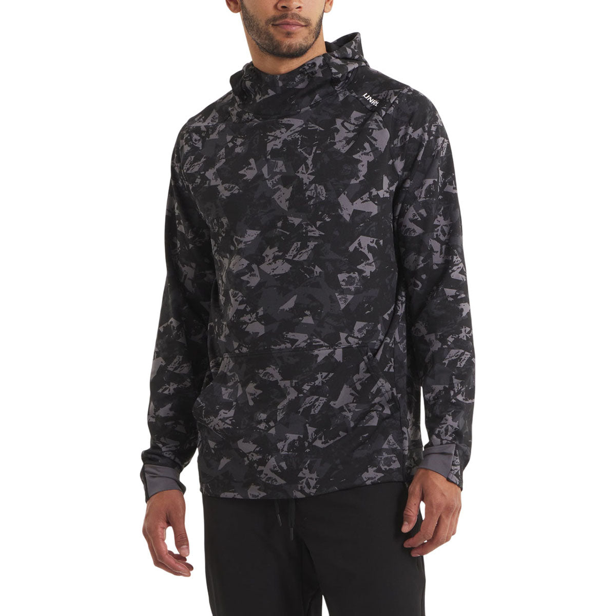 UNRL Unisex Stealth Shatter Camo Crossover Hoodie II