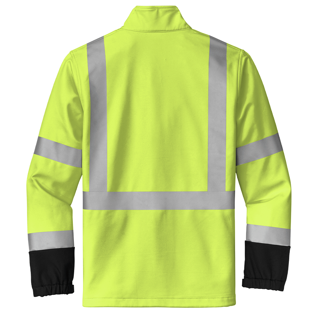 CornerStone Men's Safety Yellow ANSI 107 Class 3 Soft Shell Jacket