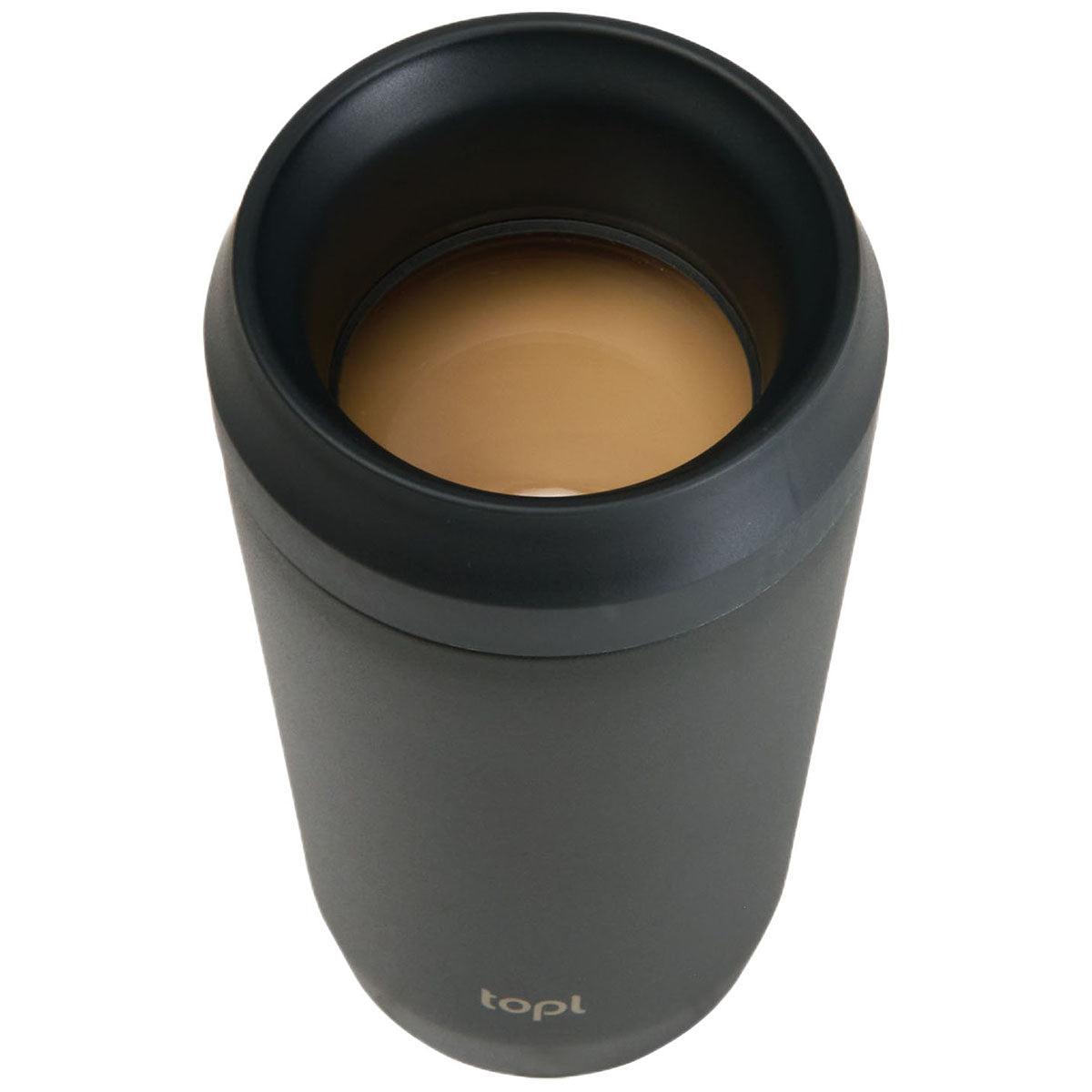 TOPL Black 12 oz. Double Wall, Recycled Stainless Steel 360° Tumbler