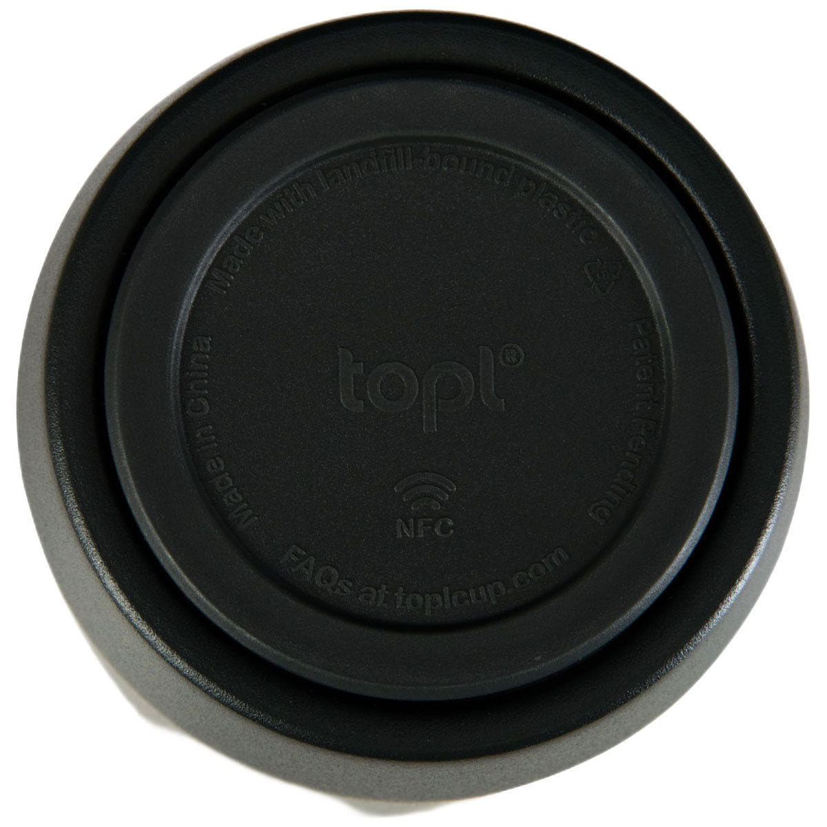 TOPL Black 12 oz. Double Wall, Recycled Stainless Steel 360° Tumbler