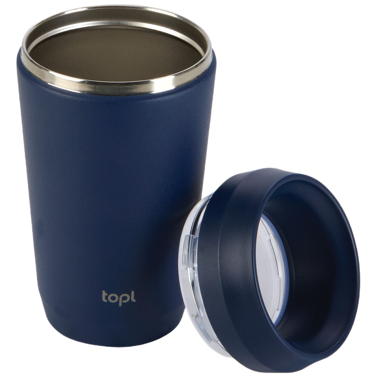 TOPL Navy 12 oz. Double Wall, Recycled Stainless Steel 360° Tumbler